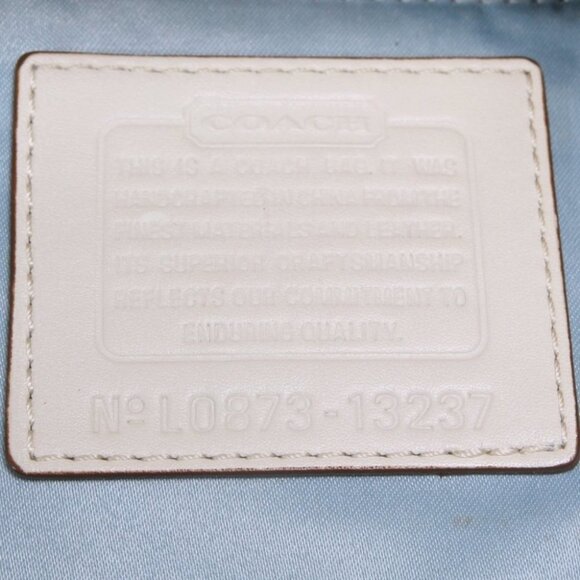 Coach Signature Sateen Carly Carryall - Picture 16 of 16